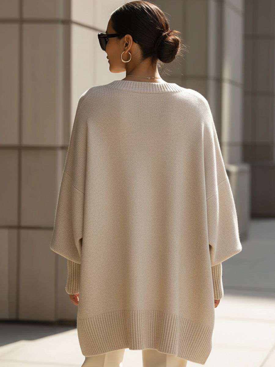 Women's Chique Loose Winter Sweater | Long