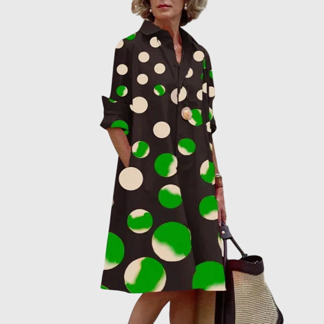 Women's Elegant Shirt Dress With Pockets | Mini