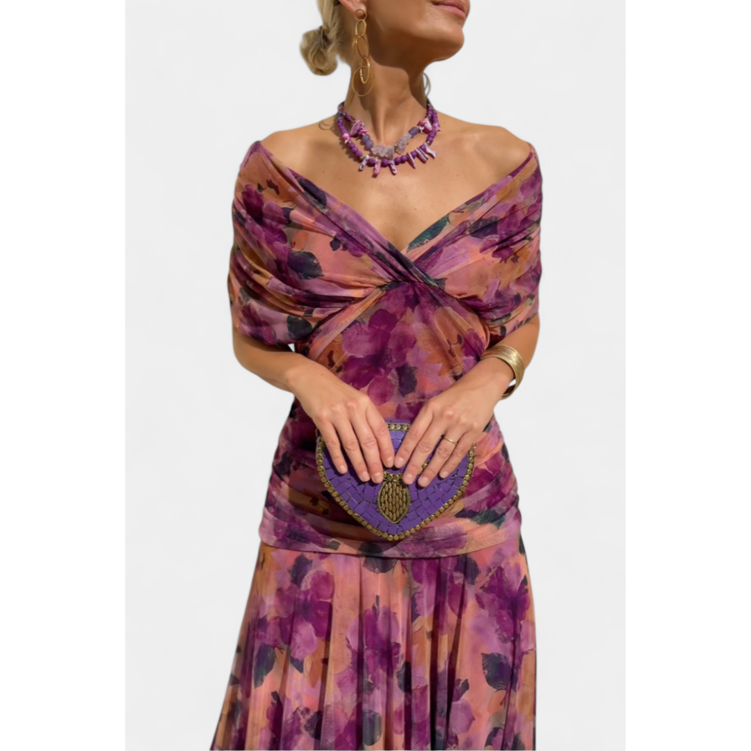 Women's Off-Shoulder Evening Dress | Maxi