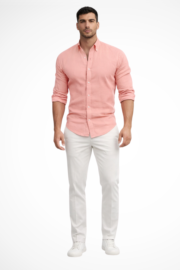 Men's Loose Fit Casual Summer Shirt | Long Sleeve