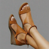 Women's Boho Orthopedic Wedge Sandals | T-Strap