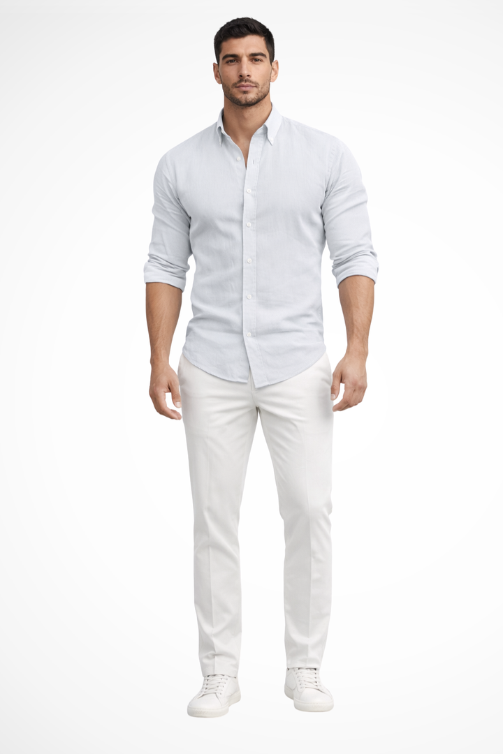 Men's Loose Fit Casual Summer Shirt | Long Sleeve