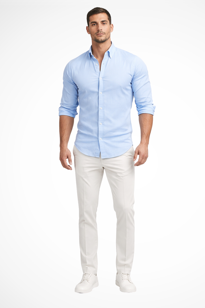 Men's Loose Fit Casual Summer Shirt | Long Sleeve