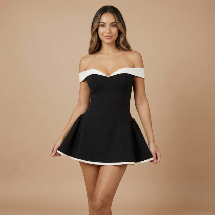 Women's Cocktail Off Shoulder Sweetheart Dress | Mini