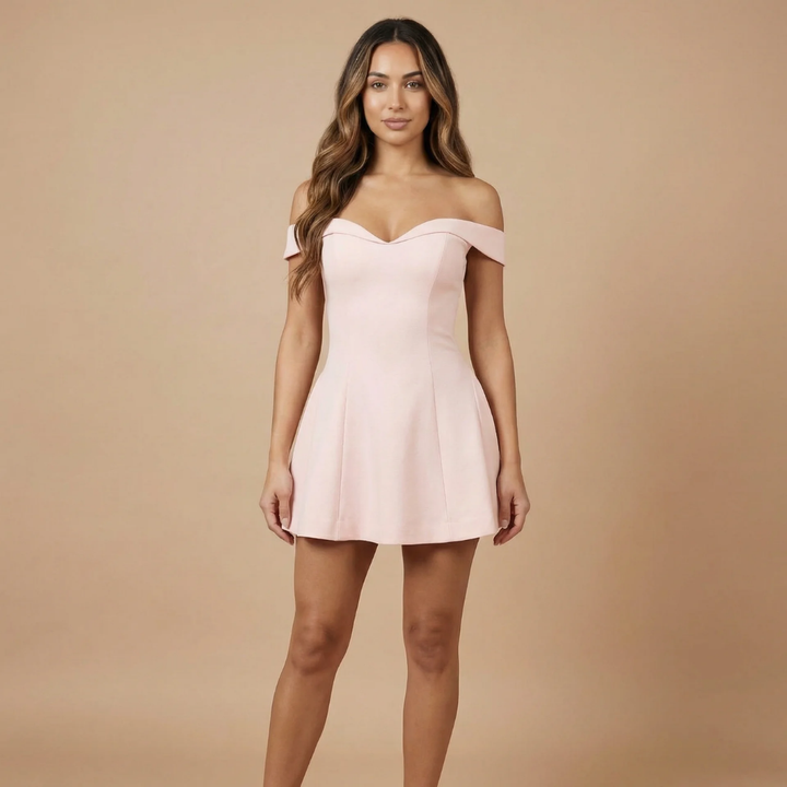 Women's Cocktail Off Shoulder Sweetheart Dress | Mini