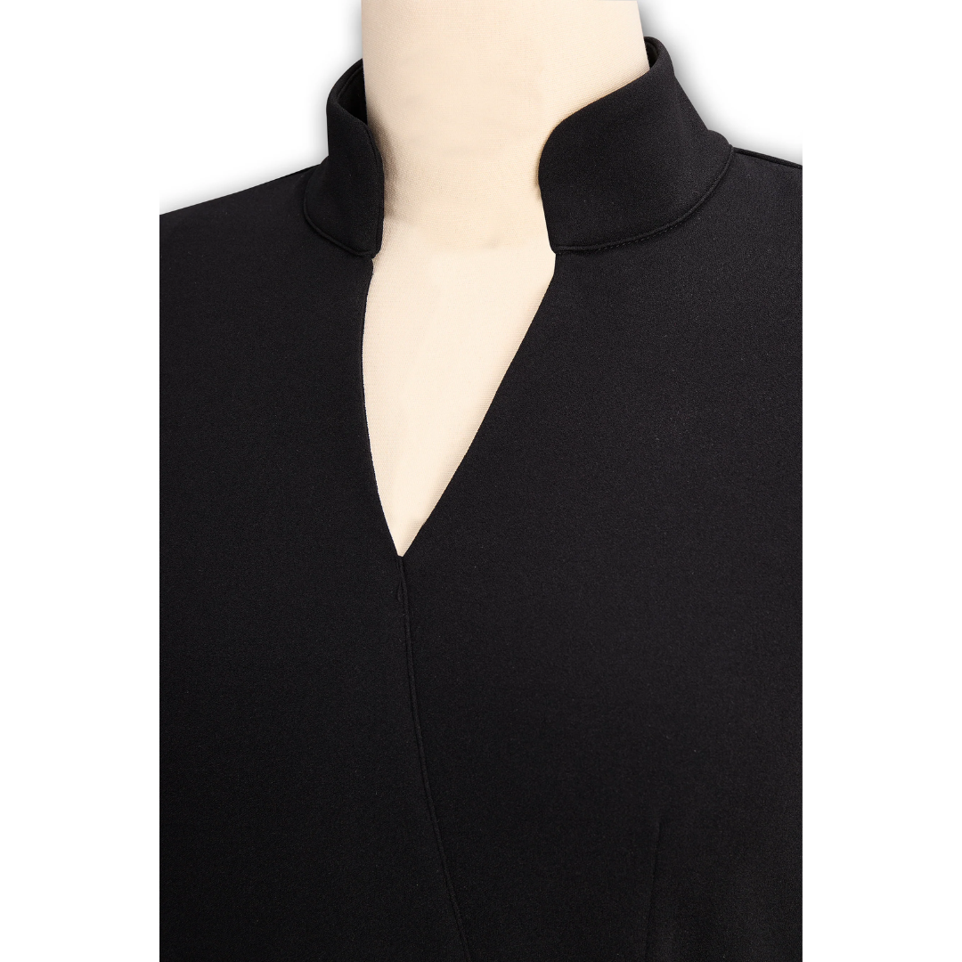Women's V-Neck Work Dress | Midi