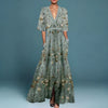 Women's Elegant Spring Floral Wedding Guest Dress | Maxi