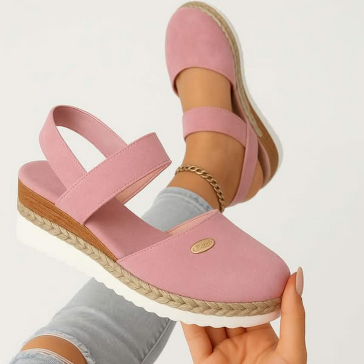 Women's Summer Espadrille Wedge Heel Sandals | Orthopedic
