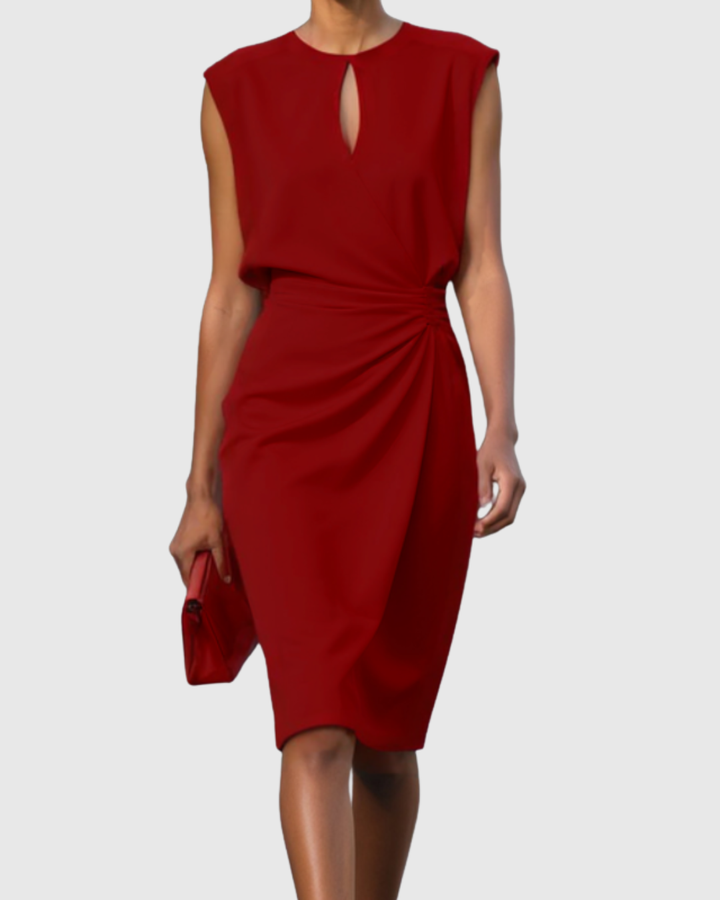Women's Elegant Sleeveless Cocktail Dress | Midi