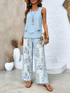 Women's Chique Summer Tank Top and Trouser Set | Two Piece