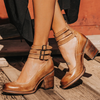Women's Boho Multi-Strap Orthopedic Sandals | Block Heel