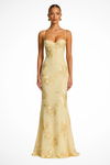Women's Floral Corset Cami Strap Wedding Guest Dress | Maxi