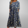 Women's Relaxed Fit Spring Floral Dress | Midi