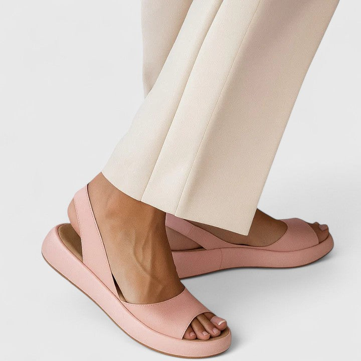 Women's Solid Color Slingback Sandals | Orthopedic