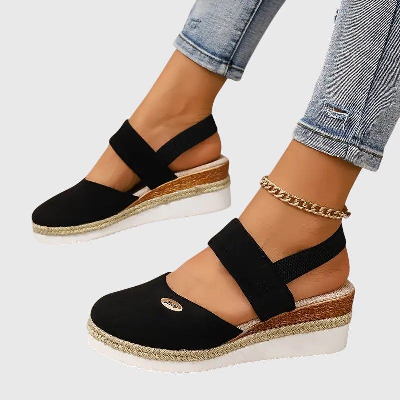 Women's Summer Espadrille Wedge Heel Sandals | Orthopedic