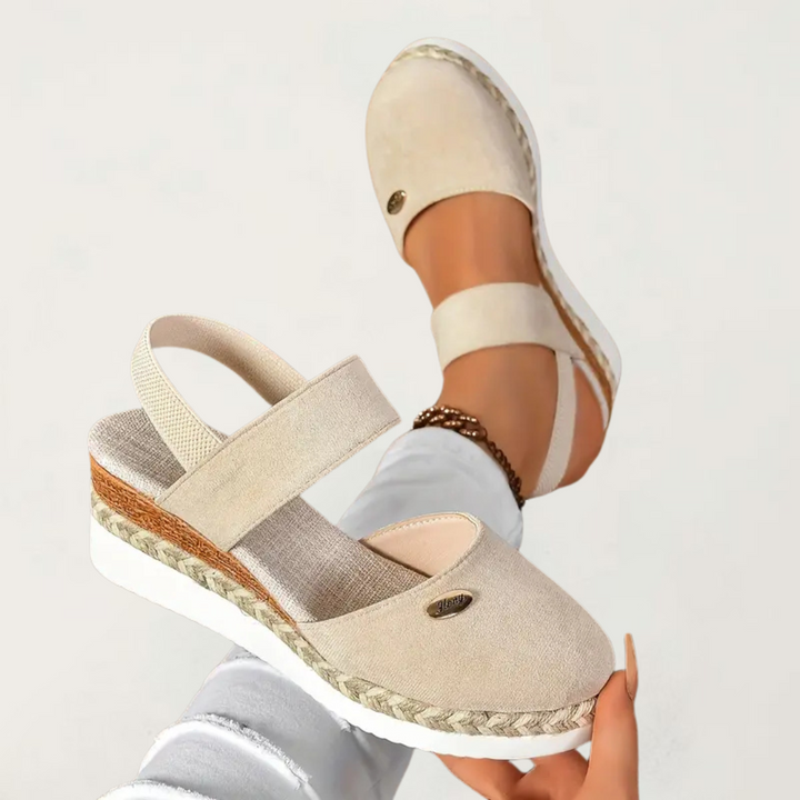 Women's Summer Espadrille Wedge Heel Sandals | Orthopedic