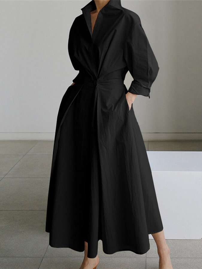 Women's Elegant Formal A-Line Dress | Midi