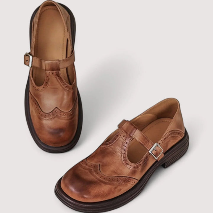 Women's Orthopedic Buckle Closure Mary Jane Shoes | Wide Fit