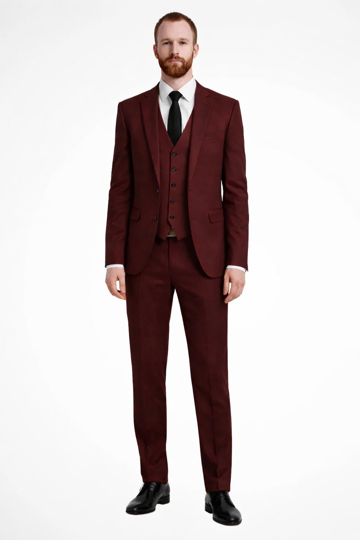 Men's Formal Wedding Guest Suit Blazer Trousers and Waistcoat Set | Three Piece