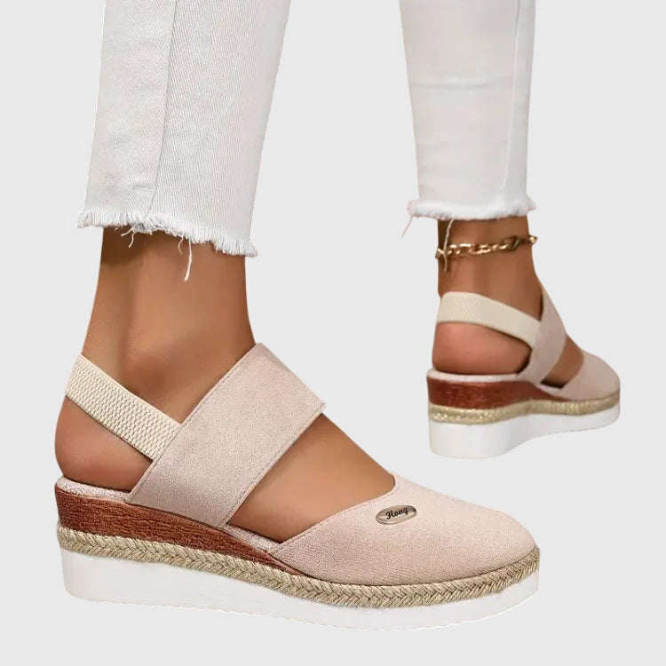 Women's Summer Espadrille Wedge Heel Sandals | Orthopedic