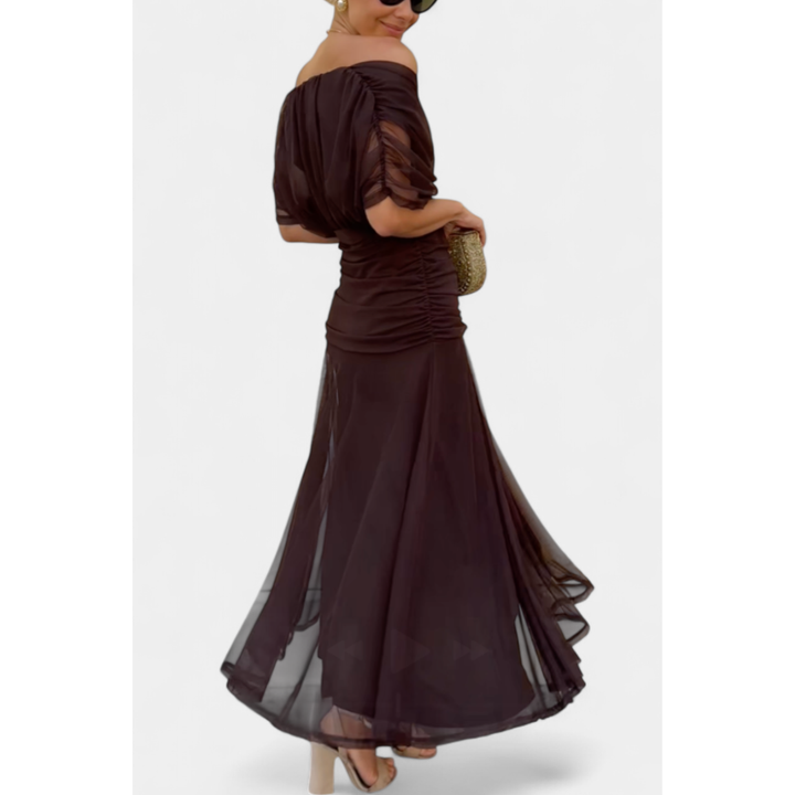 Women's Off-Shoulder Evening Dress | Maxi