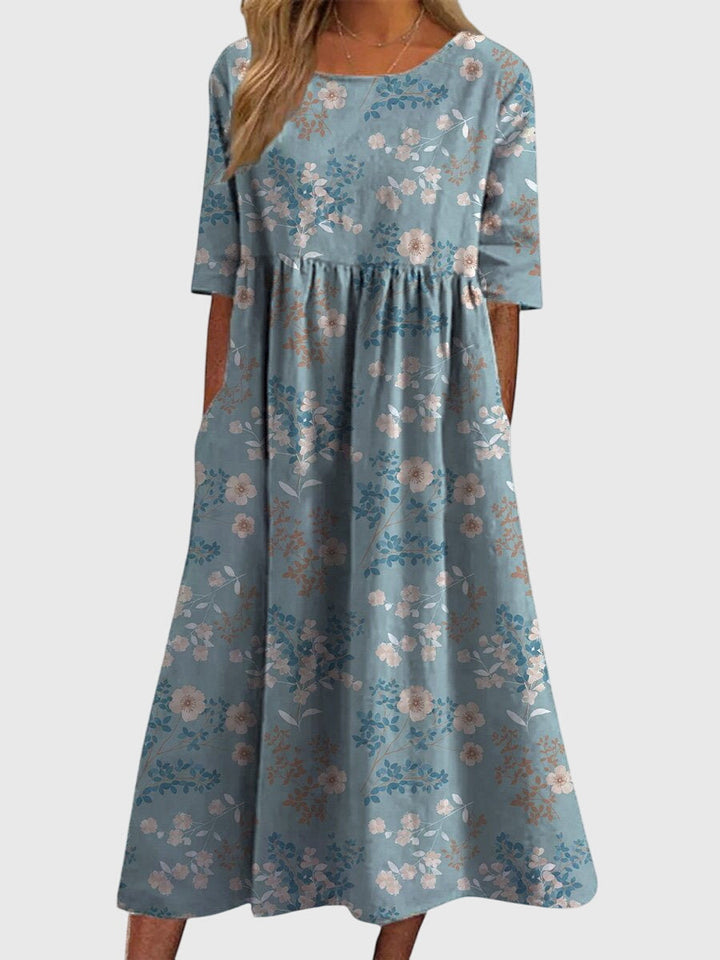 Women's Vintage Floral A Line Dress | Mini