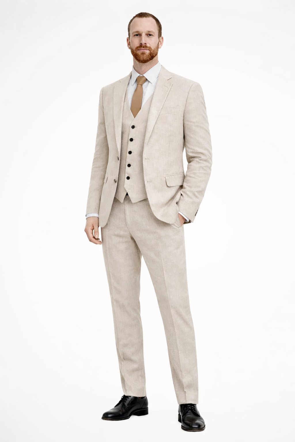 Men's Formal Wedding Guest Suit Blazer Trousers and Waistcoat Set | Three Piece