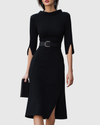 Women's Elegant Black Formal Dress | Midi
