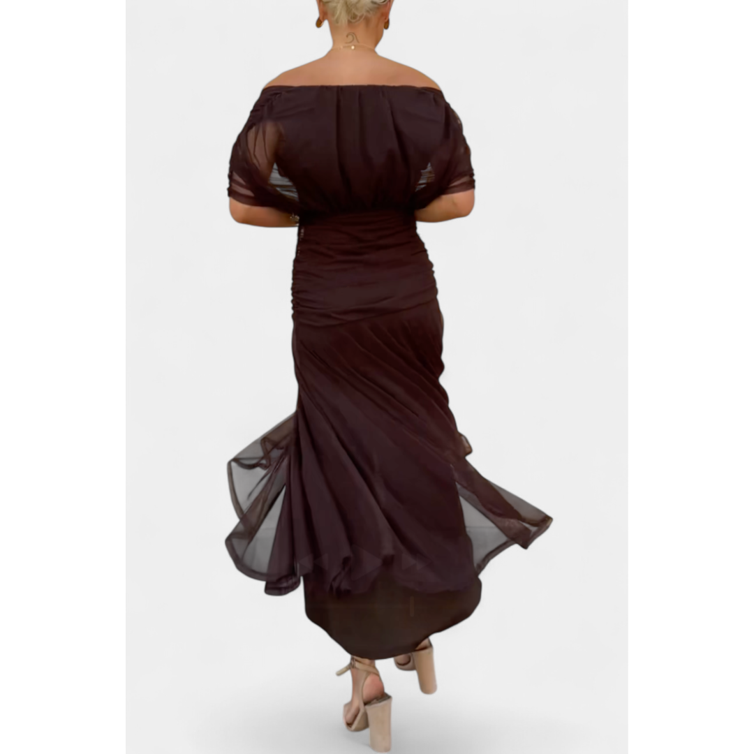 Women's Off-Shoulder Evening Dress | Maxi