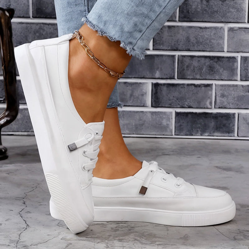 Women's Casual Lace Up Orthopedic Sneakers | Flat