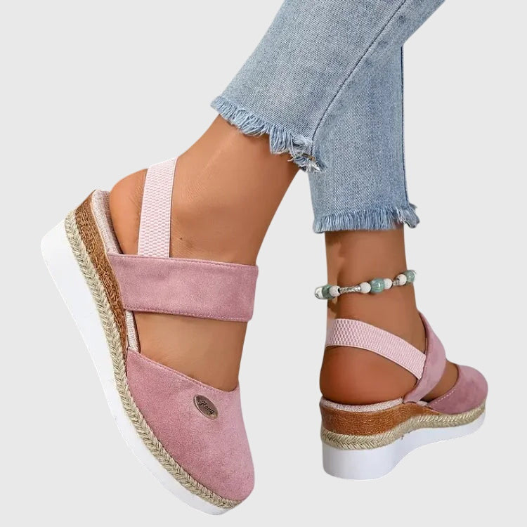Women's Summer Espadrille Wedge Heel Sandals | Orthopedic