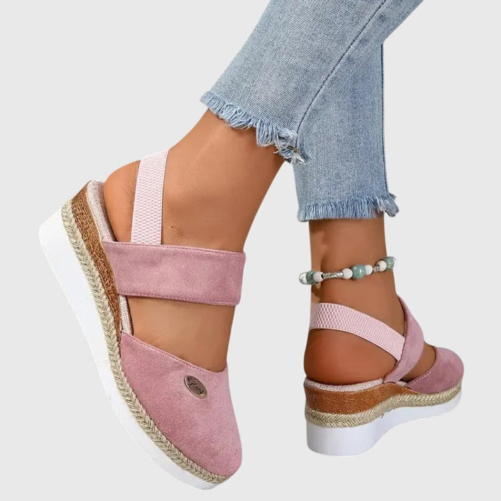 Women's Summer Espadrille Wedge Heel Sandals | Orthopedic