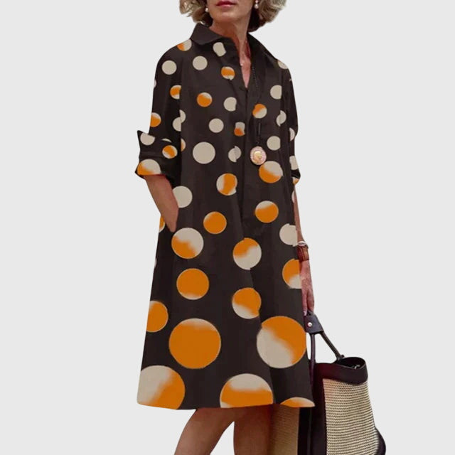 Women's Elegant Shirt Dress With Pockets | Mini