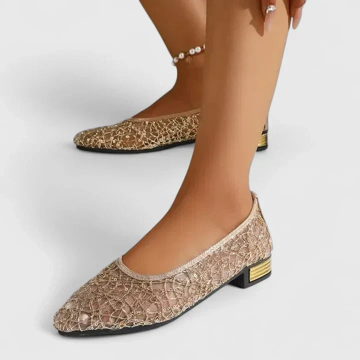 Women's Elegant Evening Low Heel Shoes | Orthopedic