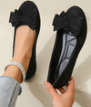 Women's Bow Tie Detail Round Toe Flat Shoes | Orthopedic
