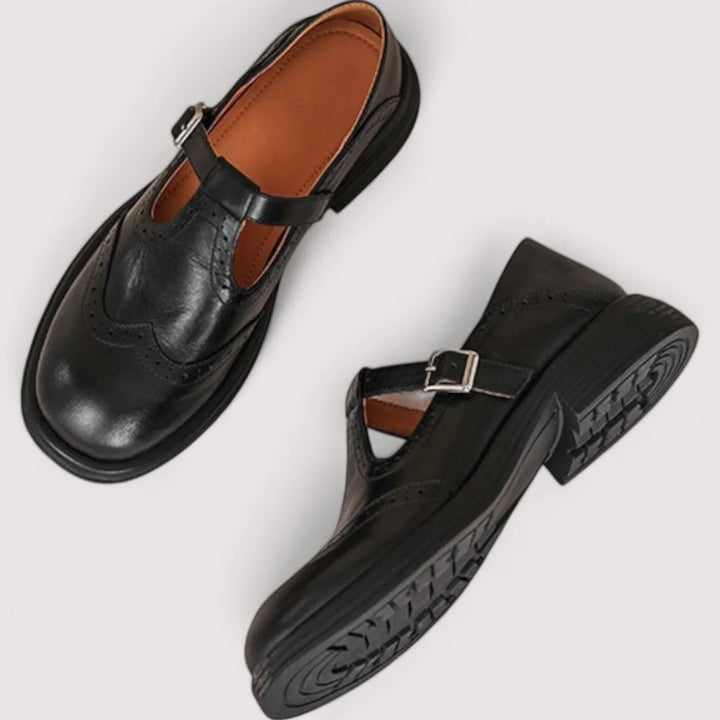 Women's Orthopedic Buckle Closure Mary Jane Shoes | Wide Fit