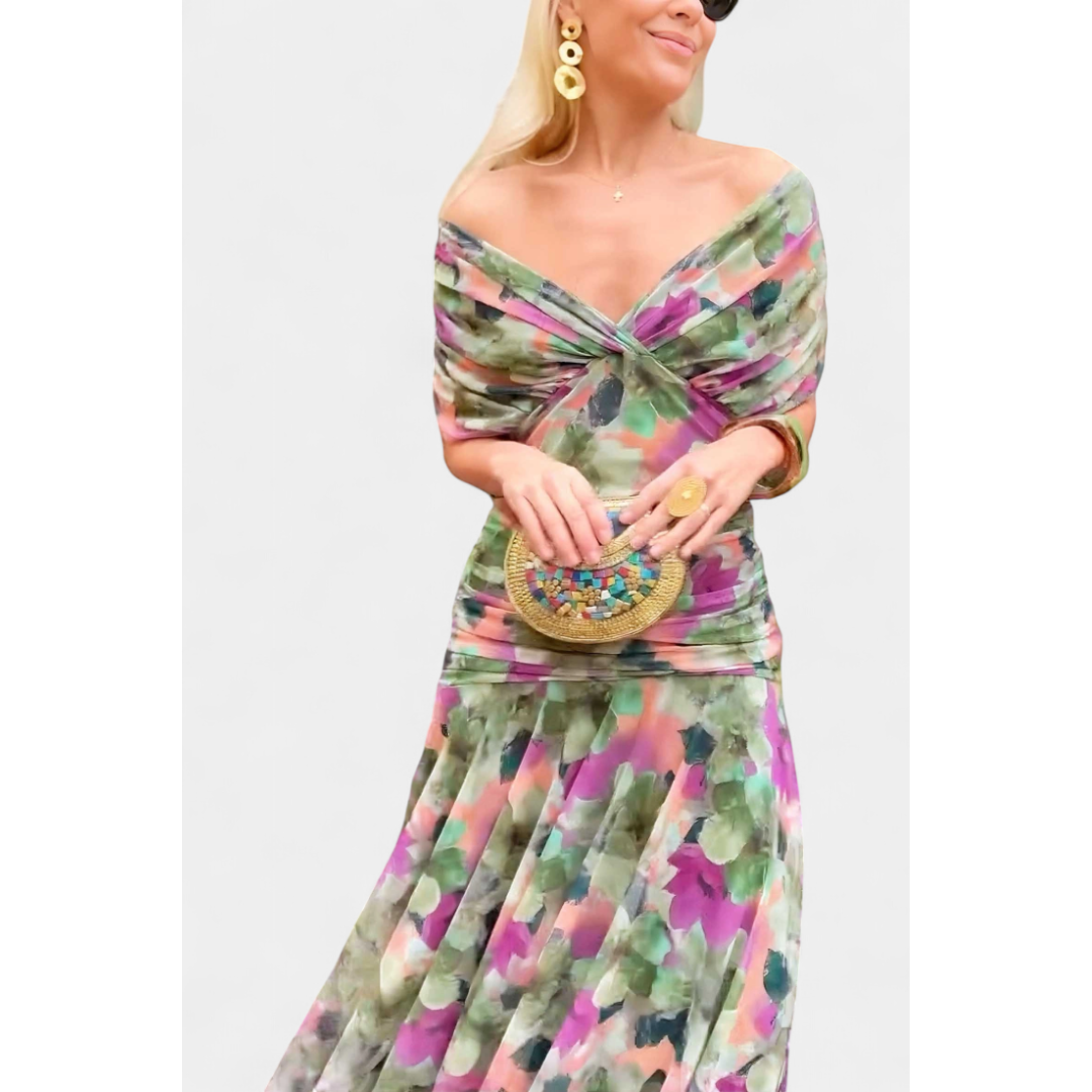 Women's Off-Shoulder Evening Dress | Maxi