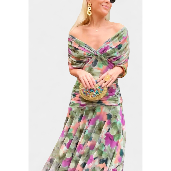 Women's Off-Shoulder Evening Dress | Maxi