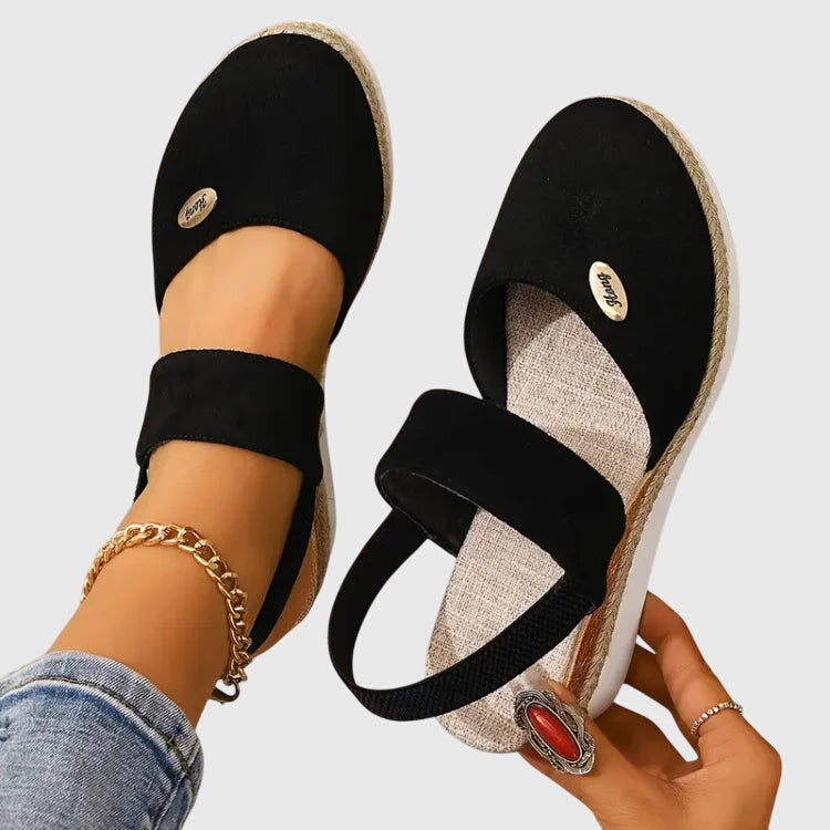 Women's Summer Espadrille Wedge Heel Sandals | Orthopedic