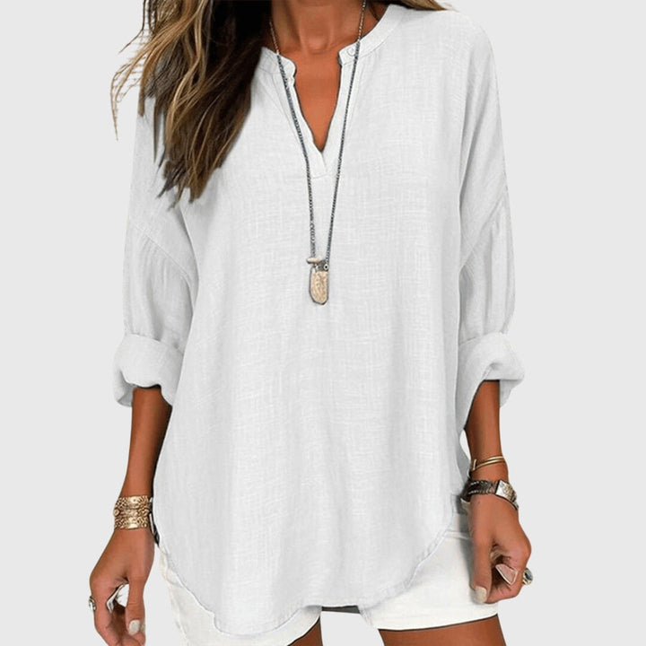 Women's Flowy Elegant Beach Summer Shirt | Long Sleeve