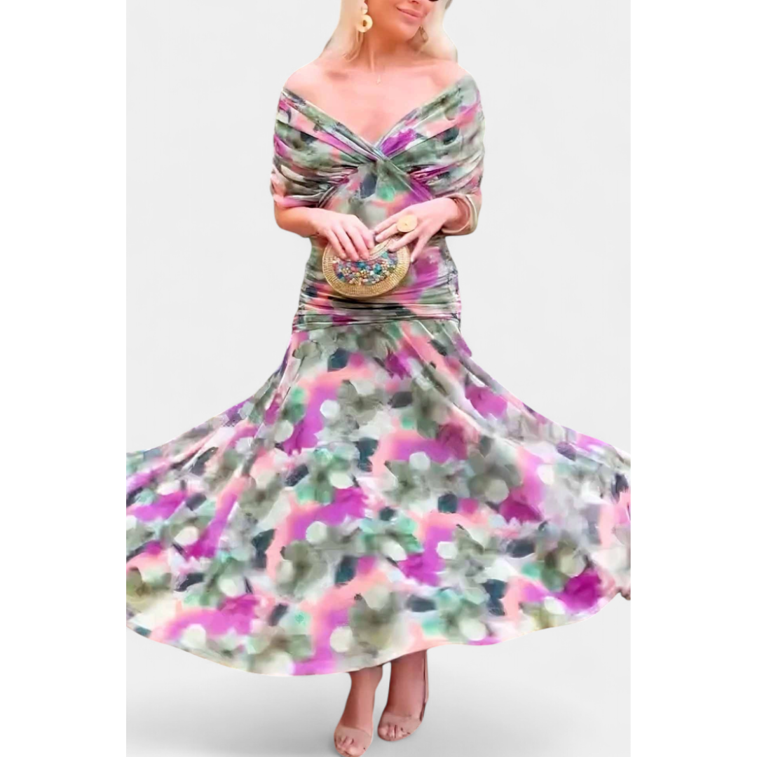 Women's Off-Shoulder Evening Dress | Maxi
