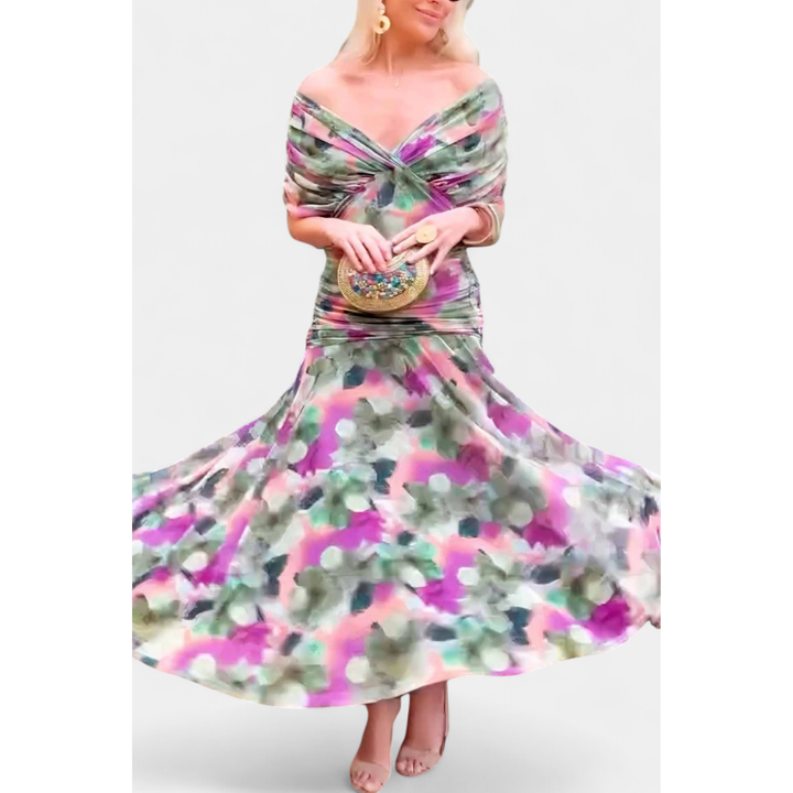 Women's Off-Shoulder Evening Dress | Maxi