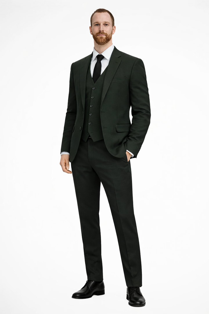 Men's Formal Wedding Guest Suit Blazer Trousers and Waistcoat Set | Three Piece