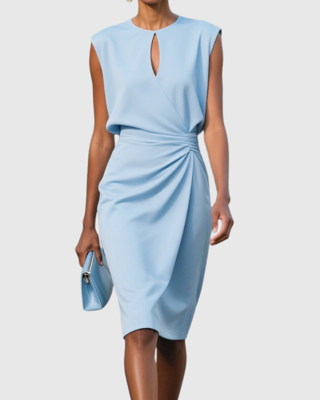 Women's Elegant Sleeveless Cocktail Dress | Midi