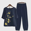Women's Summer Printed Blouse and Trouser Set | Two Piece