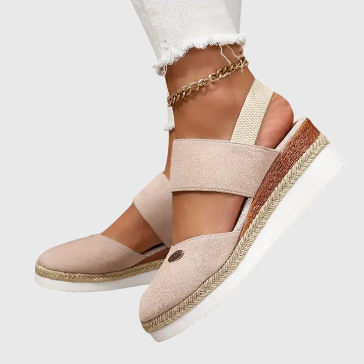 Women's Summer Espadrille Wedge Heel Sandals | Orthopedic