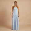Women's Wedding Guest Strapless Dress With Side Slit | Maxi