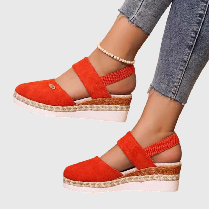 Women's Summer Espadrille Wedge Heel Sandals | Orthopedic