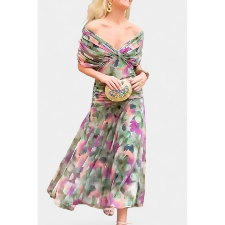 Women's Off-Shoulder Evening Dress | Maxi