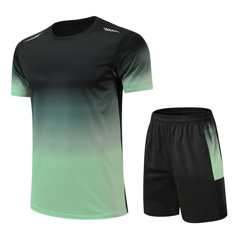Men's Gym Activewear T-Shirt and Shorts Set | Two Piece